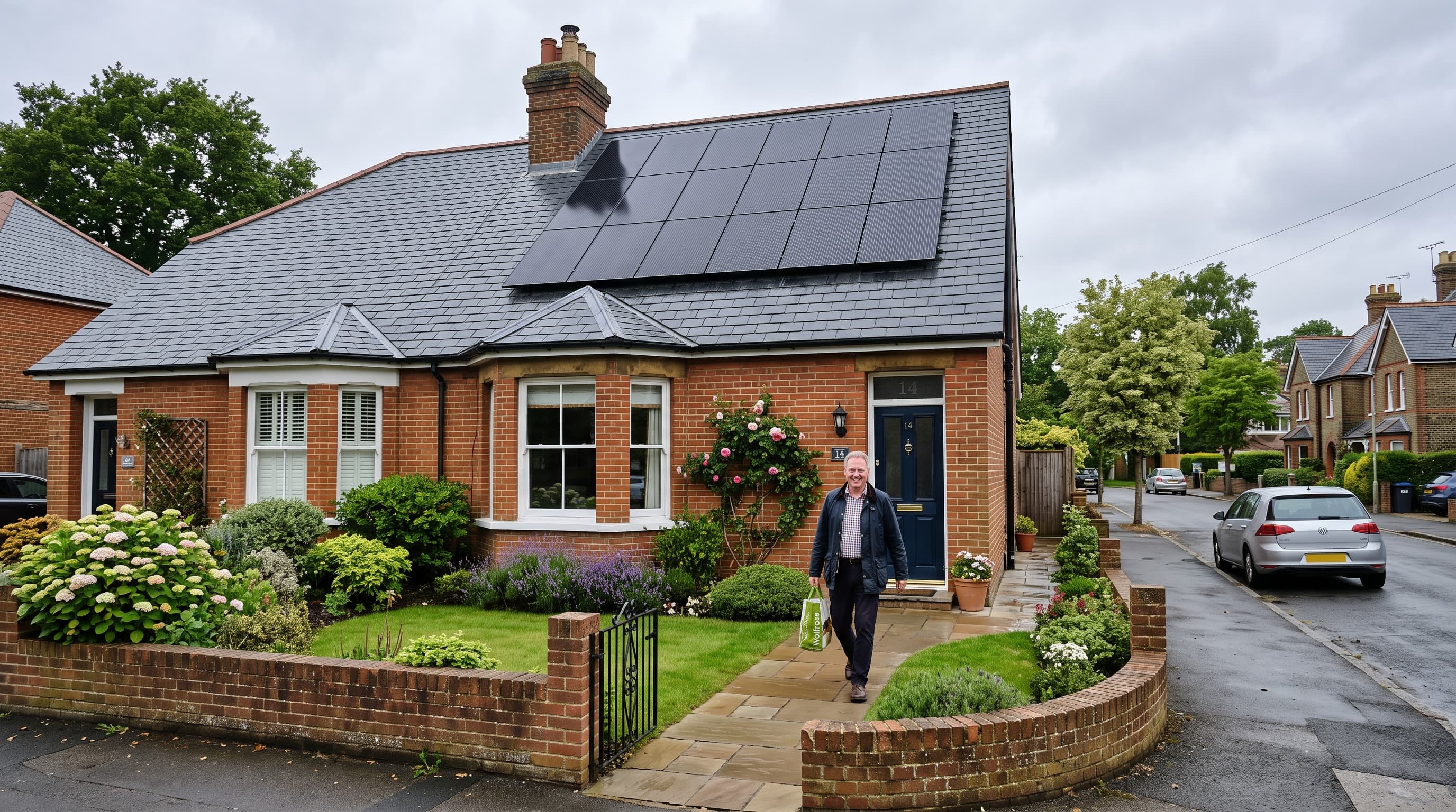 Solar panels installed on a UK home by First Choice Solar